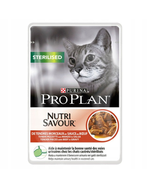 PURINA PRO PLAN Sterilised hrana umeda pisici sterilizate, cu vita 26 x 85 g