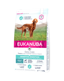 EUKANUBA Daily Care Adult Sensitive Digestion All Breeds hrana uscata caini adulti toate rasele, tract digestiv sensibil 2.3 kg