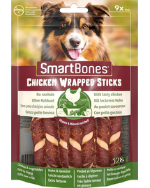SmartBones Recompense pentru caini, cu pui si legume, mini, 9 buc.
