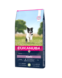 EUKANUBA Dog Puppy Small & Medium Breed Lamb & Rice hrana uscata caini juniori talie mica/medie, miel si orez 12 kg