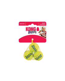 KONG SqueakAir Ball XS 3 buc minge tenis pentru caini