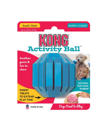 KONG Puppy Activity Ball S jucarie dentitie pentru catelusi