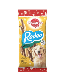 PEDIGREE Rodeo Recompense pentru caini adulti, aroma curcan 123 g
