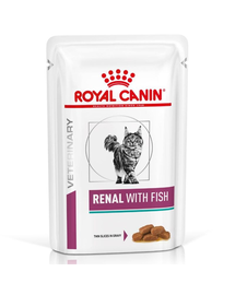 ROYAL CANIN Renal Feline cu ton 12 x 85 g hrana umeda dietetica pentru pisici cu insuficienta renala cronica