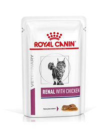 ROYAL CANIN Renal Feline cu pui 12 x 85 g hrana umeda dietetica pentru pisici cu insuficienta renala cronica