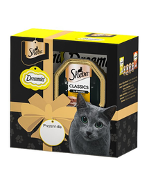 DREAMIES SHEBA Cadou Editie limitata recompense si hrana umeda pentru pisici