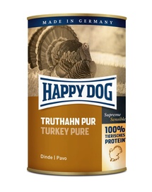 HAPPY DOG Truthahn Pur hrana umeda caini adulti, cu curcan 400 g