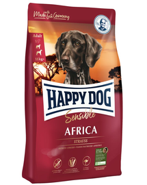 HAPPY DOG Supreme africa Hrana uscata caini cu intolerante alimentare, cu strut 12.5 kg