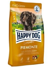 HAPPY DOG Supreme Piemonte hrana uscata caini adulti, cu rata, castane si peste 10 kg