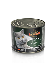 LEONARDO Quality Selection hrana umeda pentru pisici, bogata in carne de rata 6 x 200 g