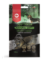 MACED Super Premium Naturel Soft Recompense pentru caini, cu iepure si  rozmarin 100 g