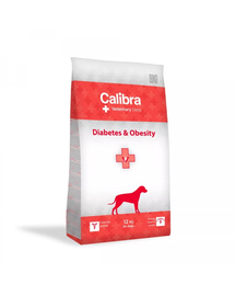 CALIBRA Veterinary Diet Dog Diabetes&Obesity 12 kg dieta veterinara caini supraponderali sau cu diabet
