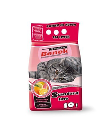 BENEK Super Standard Asternut pentru pisici din bentonita 10 l x 2 (20 l)