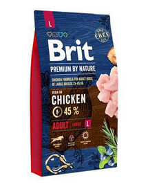 BRIT Premium By Nature Adult Large L Hrana uscata pentru caini adulti de talie mare, cu pui 8 kg
