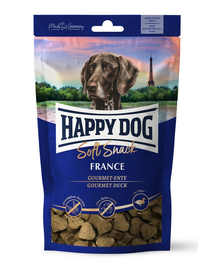 HAPPY DOG Soft Snack France, gustari pentru caini, cu rata Gourmet, 100 g