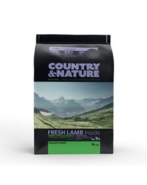Country&Nature Lamb&Turkey Hrana uscata caini adulti talie mica/mijlocie, miel si curcan 9 kg