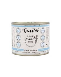 GUSSTO Cat Fresh Salmon hrana cu somon pentru pisici 12x200 g