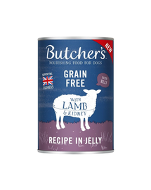 BUTCHER'S Original Recipe in Jelly hrana umeda caini, in jeleu 6 x 400g + recompense Dental Care Large Dogs L 4x270g GRATIS