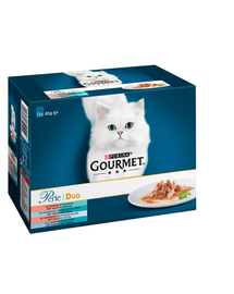 GOURMET Perle Duet Hrana umeda pentru pisici adulte, set gust cu peste 24 x 85 g