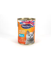 BUTCHER'S Natural&Healthy Cat cu bucăți de păstrăv în jeleu 400 g
