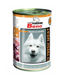 BENEK Super BENO Hrana umeda pentru caini adulti, cu pasare 400 g