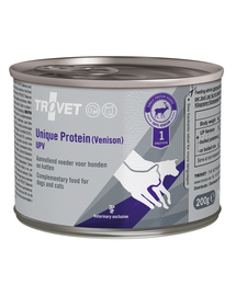 TROVET Unique Protein Venison UPV 200 g hrana monoproteica pentru caini si pisici, cu vanat