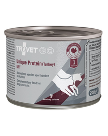 TROVET Unique Protein Turkey UPT 200 g monoproteina, caini si pisici