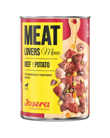 JOSERA Meatlovers Menu hrana umeda pentru caini, vita si cartofi 6x400 g