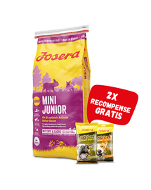 JOSERA Mini Junior 15 kg hrana caini juniori talie mica + 2 recompense Loopies GRATIS