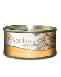 APPLAWS Cat Tin Chicken Breast 6x156 g hrana cu piept de pui pentru pisica