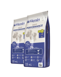 FITMIN Maxi performance Hrana uscata pentru cainii adulti activi 30 kg (2 x 15 kg)