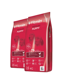 FITMIN Medium puppy Hrana uscata pentru caini juniori si catele gestante de talie medie 30 kg (2 x 15 kg)