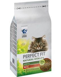 PERFECT FIT Natural Vitality Hrana uscata pentru pisici adulte, bogata in pui si vita 6 kg