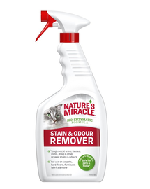 NATURE'S MIRACLE Stain&Odour Remover Cat Spray impotriva petelor si mirosurilor, pentru pisici 709 ml
