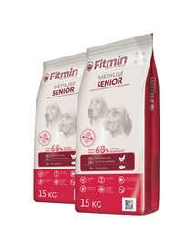 FITMIN Medium Senior hrana uscata caini seniori de talie medie 30 kg (2 x 15 kg)
