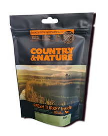 COUNTRY&NATURE Turkey with Vegetables Recipe 300 g hrana uscata caini adulti talie mica, curcan si legume