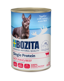BOZITA Beef Singleprotein Hrana monoproteica pentru caini adulti, cu vita 400 g