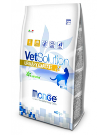 MONGE Vet Solution Cat Urinary Oxalate hrana dietetica pentru pisici, cu eliminare rapida a pietrelor de oxalat 1,5 kg