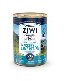 ZIWIPEAK Dog Mackerel&Lamb Hrana umeda pentru caini, cu macrou si miel 390 g