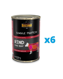 BELCANDO Single Protein hrana umeda pentru caini, cu vita 6x400 g