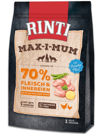 RINTI MAX-I-MUM Chicken hrana uscata pentru caini adulti, cu pui 1 kg