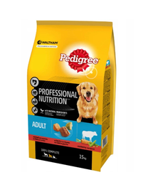 PEDIGREE Professional Nutrition hrana pentru caini, cu vita 15 kg