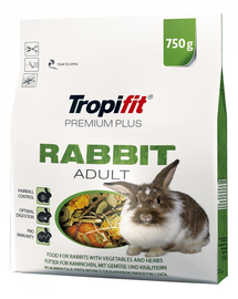 TROPIFIT Premium Plus rabbit adult Hrana completa pentru iepuri adulti 750 g