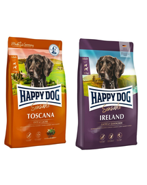 HAPPY DOG Supreme toscana 12.5 kg + HAPPY DOG Supreme Irland 12.5 kg hrana premium caini adulti