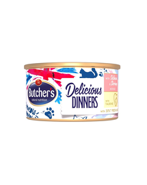 BUTCHER'S Classic Delicious Dinners mousse cu somon și creveți 85 g