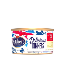 BUTCHER'S Classic Delicious Dinners mousse cu ficat și carne de vită 85 g