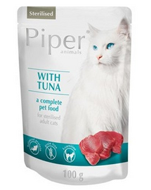 DOLINA NOTECI PIPER VALLEY - Hrană umedă pentru pisici sterilizate - cu ton - 100g
