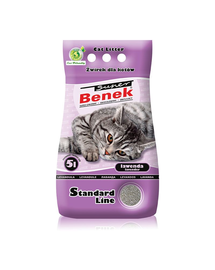 BENEK Super Standard Asternut bentonita pentru litiera, cu lavanda 5 L