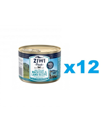 ZIWIPEAK Cat Mackerel&Lamb hrana umeda pisici 12 x 185 g cu macrou si miel