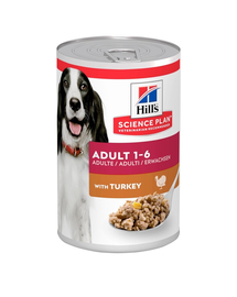 HILL'S Science Plan Canine Adult Turkey 370 g Hrana umeda caini adulti, cu curcan